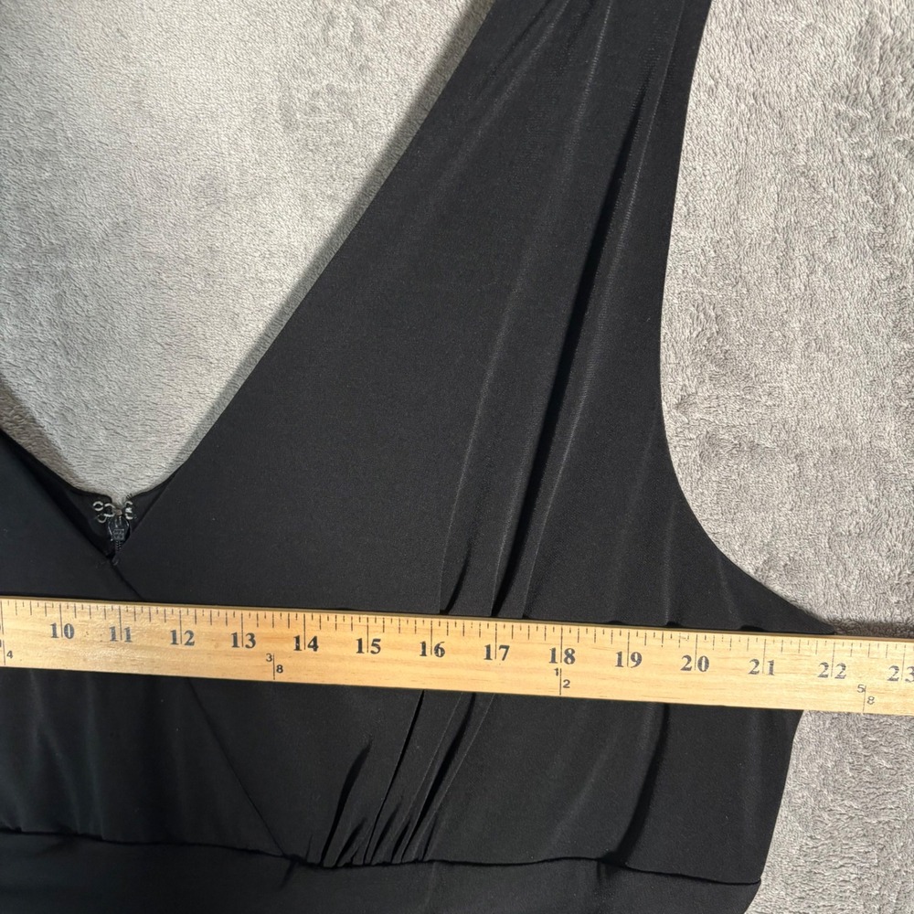 Dressbarn Collection Black Floral Embroidered Fit & Flare Dress Plus Size 20 LBD - Picture 9 of 13